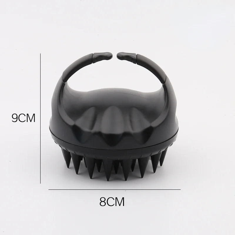 Portable Silicone Shampoo Brush Handheld Round Soft Scalp Massage Brush Bath Massage Brush Hair Shower Brush Comb Hair Care