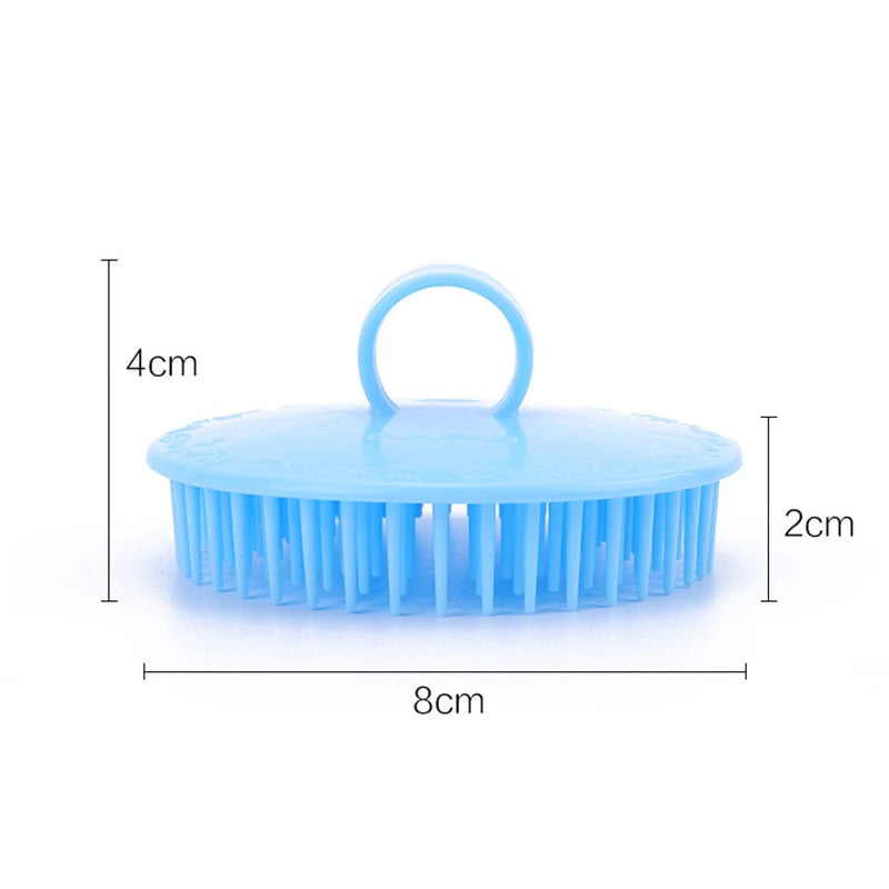 Soft Silicone Shampoo Brush Head Massage Brush Personal Care Bathroom Products Hair Washing Hair Scalp Massage Comb