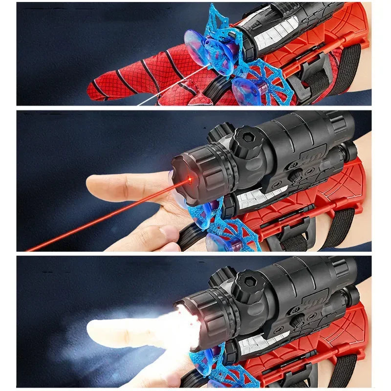 Spiderman Wristband Launcher Cosplay Toy PVC Hero Silk Web Shooter for Children Halloween Party Prop Unisex Animation Derivative