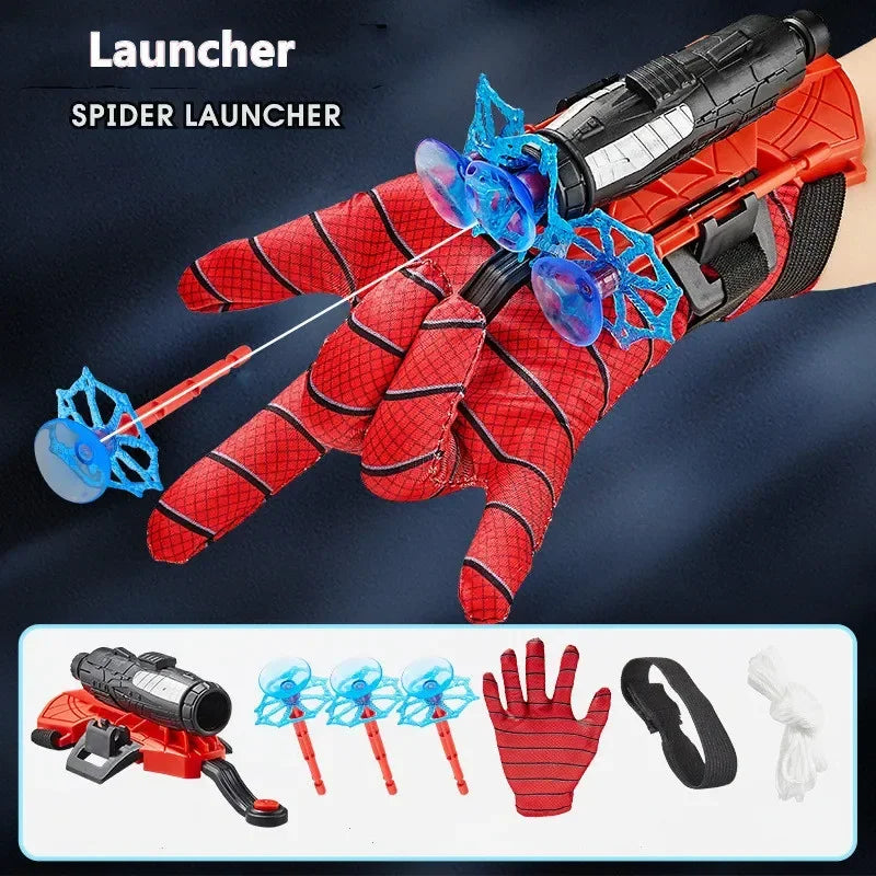 Spiderman Wristband Launcher Cosplay Toy PVC Hero Silk Web Shooter for Children Halloween Party Prop Unisex Animation Derivative
