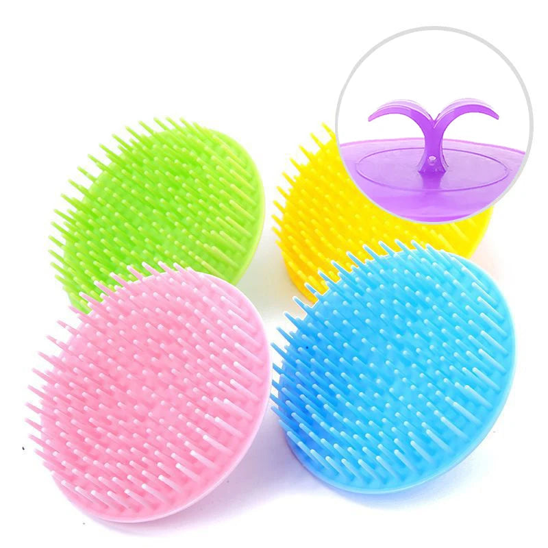 Soft Silicone Shampoo Brush Head Massage Brush Personal Care Bathroom Products Hair Washing Hair Scalp Massage Comb