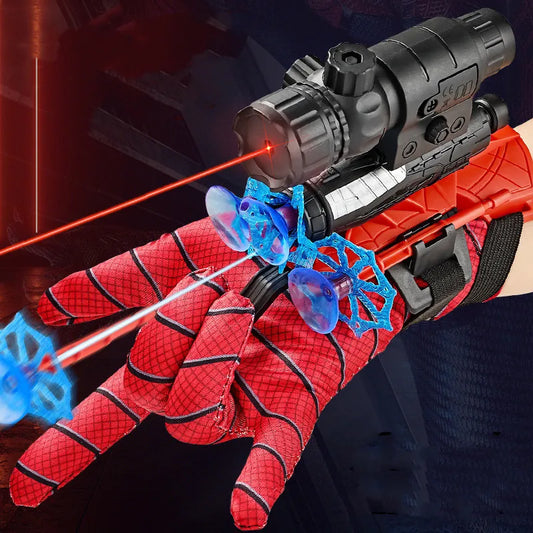 Spiderman Wristband Launcher Cosplay Toy PVC Hero Silk Web Shooter for Children Halloween Party Prop Unisex Animation Derivative