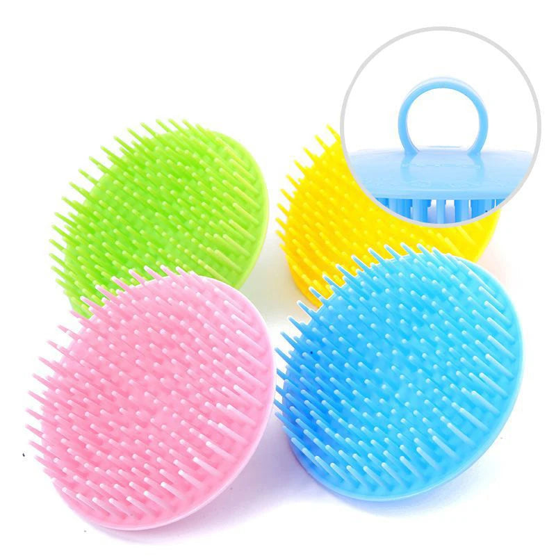 Soft Silicone Shampoo Brush Head Massage Brush Personal Care Bathroom Products Hair Washing Hair Scalp Massage Comb