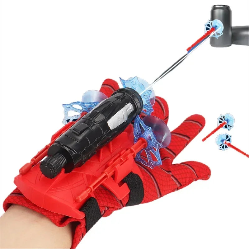 Spiderman Wristband Launcher Cosplay Toy PVC Hero Silk Web Shooter for Children Halloween Party Prop Unisex Animation Derivative