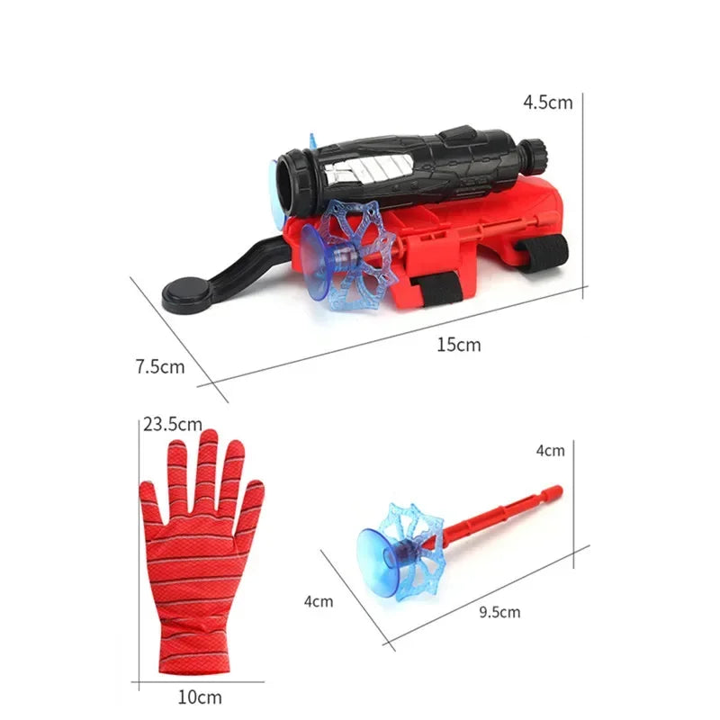 Spiderman Wristband Launcher Cosplay Toy PVC Hero Silk Web Shooter for Children Halloween Party Prop Unisex Animation Derivative
