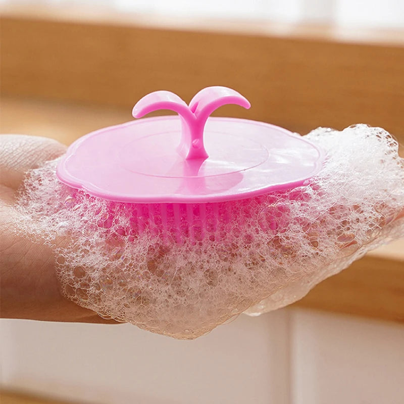 Soft Silicone Shampoo Brush Head Massage Brush Personal Care Bathroom Products Hair Washing Hair Scalp Massage Comb