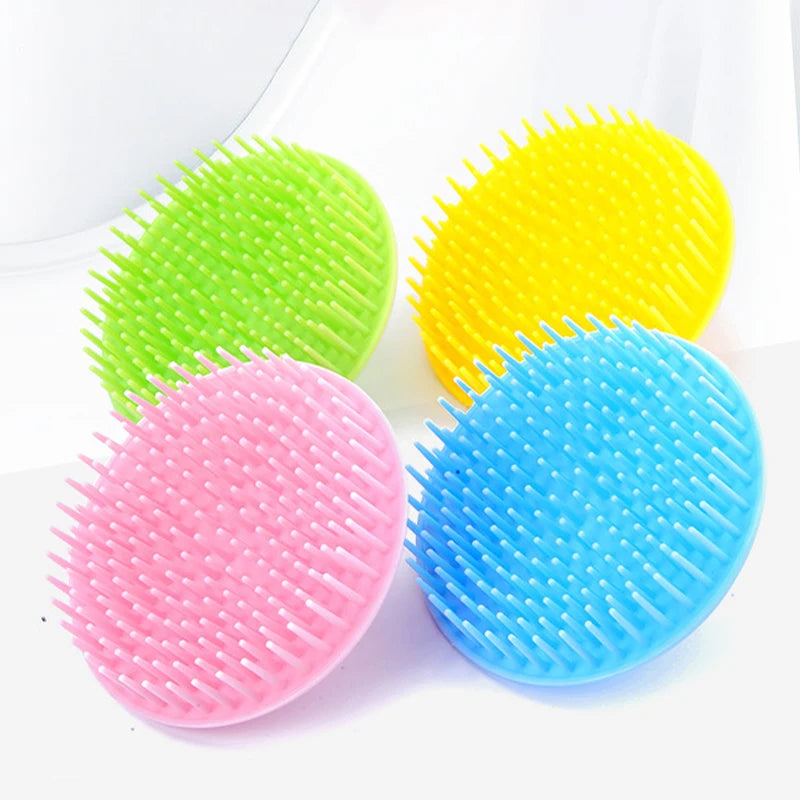 Soft Silicone Shampoo Brush Head Massage Brush Personal Care Bathroom Products Hair Washing Hair Scalp Massage Comb