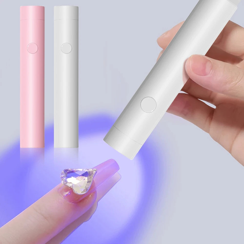 Portable Nail Dryer UV Led Lamp Rechargeable Quick Drying Varnish Gel Polish Curing Nail Lamp Nail Art Tool Home Salon Use